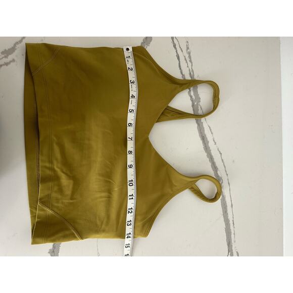 Lululemon Align Tank Crop With Bra size 8 Bronze Green - Picture 5 of 6